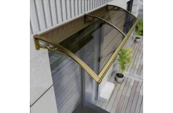 China Modern Adjustable DIY Aluminum Bracket PC Sheet Canopy Rain And Sunshine Protection supplier