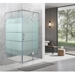 Affordable Shower Enclosures With White Printing Glass And Aluminum Frame