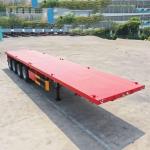 CIMC 20/40/45ft Steel Equipped With Twist Locks 4Axle Flatbed Semi Trailers for sale