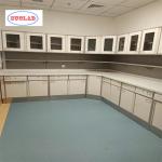 110 Degree Hinge and Stainless Steel Handle  Hospital Disposal Cabinet Materials for Hospital Furniture for sale