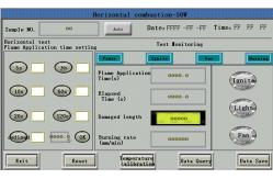 China Automatic Flame Testing Equipment UL 94 Test Equipment PLC Control supplier