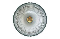 China Modern Crystal Glass Round Countertop Basin For Bathroom supplier