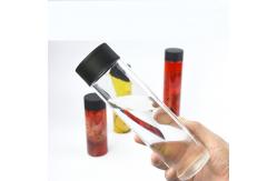 China 300ml 500ml Transparent Plastic Disposable Juice Bottles For Beverage supplier