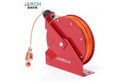 China Industrial Static Extension Lead cable Reel , 100ft Spring Retractable Grounding Reels supplier