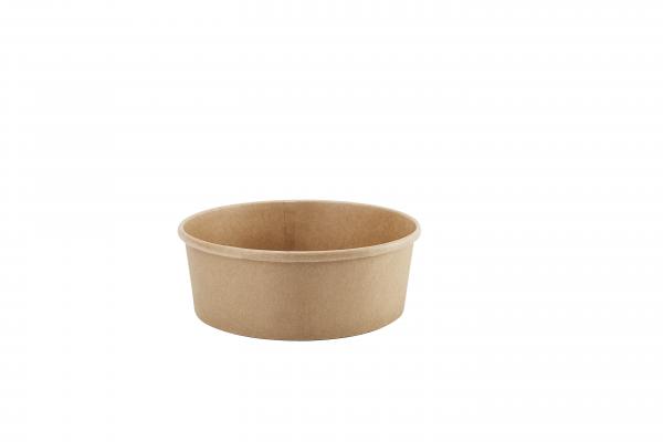 Eco-friendly Disposable Kraft Paper Salad Fruit Soup Bowl With Lid