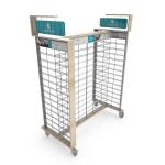 Double Sided Jeans Display Stand For Clothing Store for sale