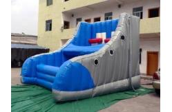 China UV Resistant Inflatable Amusement Park With Shoe-Shaped Basketball Shooter supplier