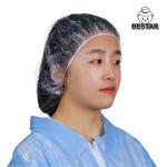 Waterproof Transparent Disposable Nonwoven Cap Mob For Beauty Salon Spa Hotel for sale