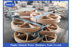 China Transmission Line Bundled Triple Conductor Pulley Block 660mm With Cast Steel Sheave supplier