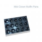 RK Bakeware China Foodservice NSF Custom Commercial Nonstick Glaze Mini Crown Muffin Tray for sale