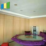 Movable Sliding Door Foldable Wooden Sound Proof Partition Wall For Hotel for sale