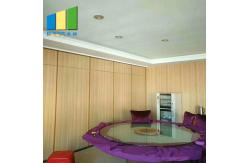 China Hotel Acoustic Temporary Sound Proof Partitions Sliding Folding System supplier