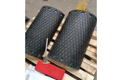 China Bolt On Conveyor Pulley Lagging Replaceable Rim Ceramic Rubber Pulley Lagging supplier