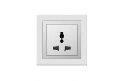 China 13A Power Socket Outlet , Villa 250V 3 Pin Socket With Switch supplier