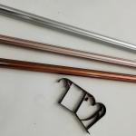 Electroplated Bedroom 6.7m Simple Black Curtain Rod for sale