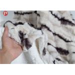 Animal Print Stripe Mink Fur Plush Fur Blanket Rectangular Keeping Warm