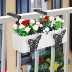 Adjustable Hanging Window Flower Pot Stand Brackets for Customized Flower Box Hanging