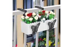China Adjustable Hanging Window Flower Pot Stand Brackets for Customized Flower Box Hanging supplier