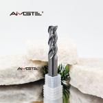 Aluminum Specific 3 Flute U Groove Carbide End Mill 30° Helix Angle for High Speed Machining for sale