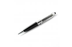 China Shiny Crystal Can Writing Pen Usb Transparent Container Metal UDP Flash Chip supplier