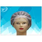 PP Economic NonWoven Disposable Mob Cap / Hair Net Single Or Double Elastic for sale