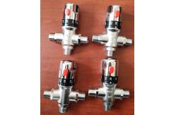 China Mixing Valve Brass Adjustable Water Thermostatic Valve For Solar Water Heater supplier