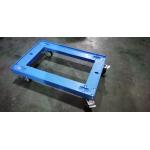 Transportation Plastic Dolly Loading Totes With 3 Inches PU Brake Casters for sale