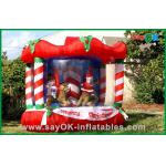 Inflatable Christmas Decoration House Bouncer , Custom Inflatables Product for sale