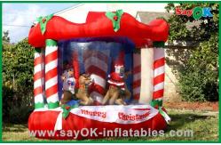 China Inflatable Christmas Decoration House Bouncer , Custom Inflatables Product supplier