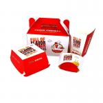 Customized fast food fried chicken eco-friendly recyclable burger box takeaway food box for sale