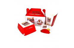 China Customized fast food fried chicken eco-friendly recyclable burger box takeaway food box supplier