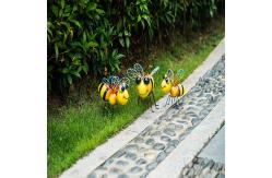 China Customized Metal Garden Ornaments Craftsmanship Backyard Metal Bee Decor supplier