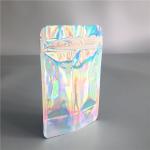 Iridescent Clear Front Aluminum Foil Bags k Hologram For Eyelash / Brush for sale