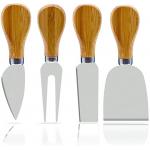 Kitchen Natural Wood Handle Cheese Knives Household Knife Fork Spatula for sale