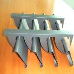 Roll Formed Horizontal Aluminium Louvres C shaped 85mm Width