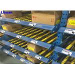 High Efficiency Carton Flow Rack Plastic Gravity Roller Stainless Steel Q235B for sale