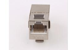 China STP CAT6 RJ45 Keystone Jack In - Line Coupler Metal Material With Gold Plating supplier
