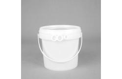 China Ice Cream 1000ml Plastic Food Packaging Bucket With Lid And Handle supplier
