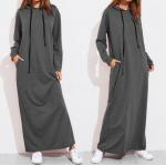Long Sleeve Plus Size Ladies Shirts Long Hoodie Dress For Girls Eco Friendly for sale