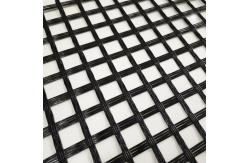 China Asphalt Glass Fiber Geogrid 150-150KN/M For Airport Taxiway Pavement supplier