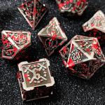 Sword Metal RPG Dice Hand Polished Cruzu Dungeon And Long DND#