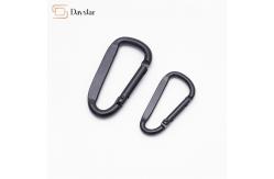 China Hiking Accessories Heavy Duty Carabiner Spring Snap Hook , Keychain D Shape Buckle supplier