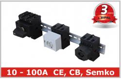 China Semko Communication 5 Pole Rotary Isolator Switch DIN Rail , CE Rohs supplier