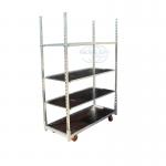 Flower Logistics Turnover Standard Danish Container Flower Trolley Plywood Material for sale