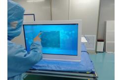 China 400nits 86 Portrait Transparent LCD Display FCC For Trade Show supplier