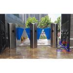 Biometric RFID Automatic Flap Barrier Gate High Speed Customized Size For Park for sale