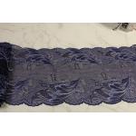 Navy Blue Lingerie Lace Trim 8.85in Width For Multiapplication for sale