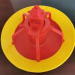 Farm Duck 100pcs Pan Feeder Poultry In Modern Automatic Feeding System for sale