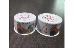 China Round Tinplate Printing Container For Chili Patse Or Meat , Beef Packaging supplier