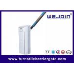White Traffic Control Arm Gates , Car Park Barriers Aluminum Alloy Motor Material for sale
